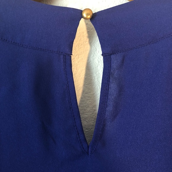 Royal blue long sleeve romper - Picture 4 of 6